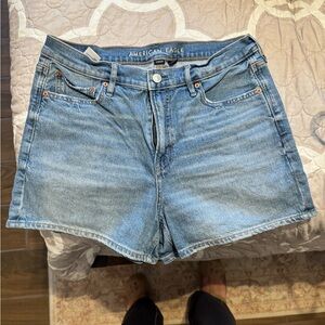 American Eagle Outfitters Light Wash Denim Strigid Relax Short